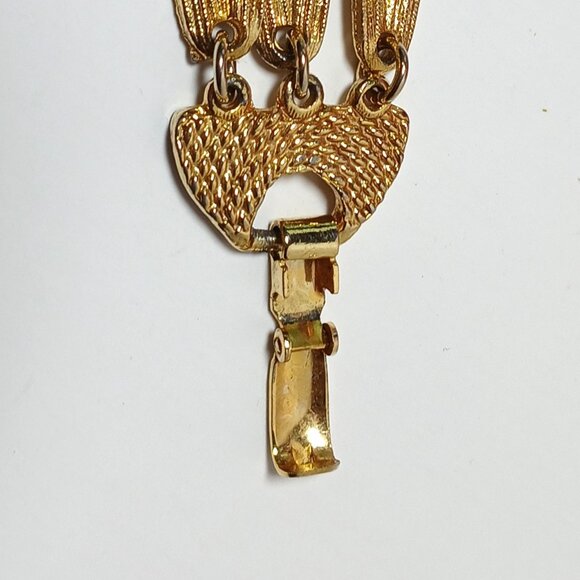 Vintage Gold Multi-strand Oriental Bracelet, Classy Chain Bracelet for Women - Picture 9 of 11